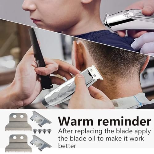 WELURE 2x Trimmer Blades Replacement Compatible for Wahl 5 Star Series T-Wide Detailer (8081) & Cordless Detailer LI (8171) - T Blade Replacement - görsel 8