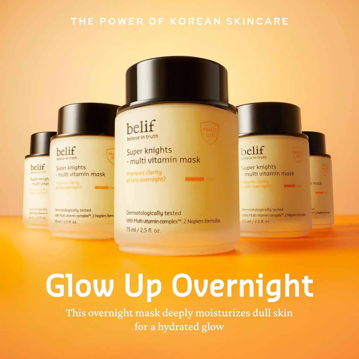 belif Vitamin C Overnight Butter Mask – Hydrating & Rejuvenating Sleeping Mask with Multi Vitamin Complex, Korean Skincare, 2.5 fl.oz Avelisse