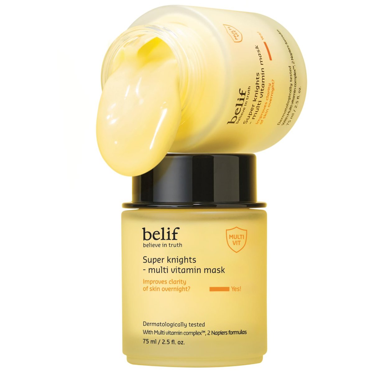 belif Vitamin C Overnight Butter Mask – Hydrating & Rejuvenating Sleeping Mask with Multi Vitamin Complex, Korean Skincare, 2.5 fl.oz Avelisse