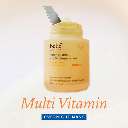 belif Vitamin C Overnight Butter Mask – Hydrating & Rejuvenating Sleeping Mask with Multi Vitamin Complex, Korean Skincare, 2.5 fl.oz Avelisse