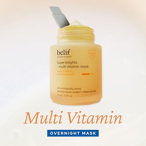 belif Vitamin C Overnight Butter Mask – Hydrating & Rejuvenating Sleeping Mask with Multi Vitamin Complex, Korean Skincare, 2.5 fl.oz Avelisse
