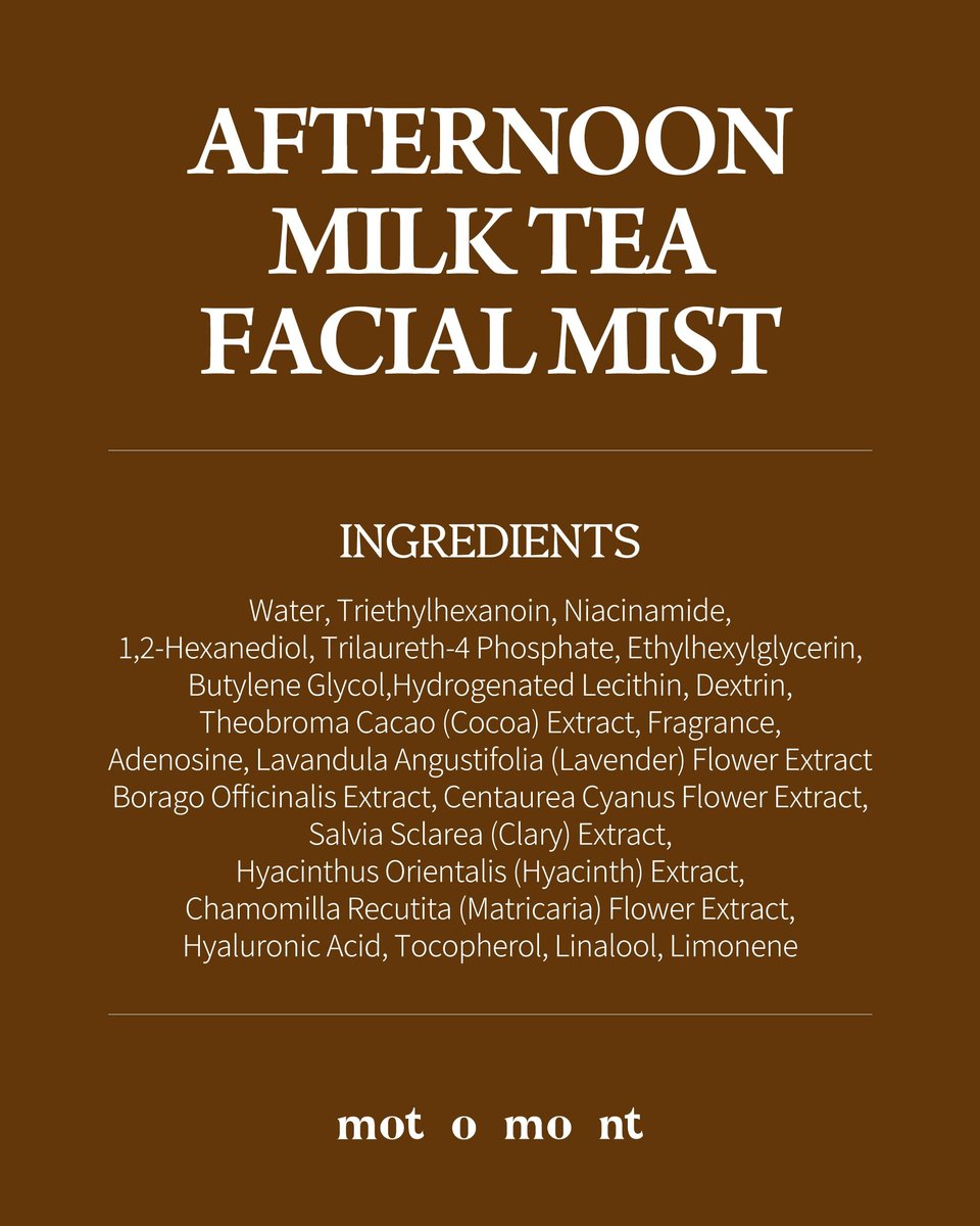 Motomont Milk Tea Dewy Skin Mist | Ultra Hydrating Facial Mist & 2X Moisturizing Makeup Setting Spray | Korean Skincare 3.38 fl oz Avelisse