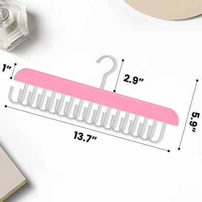 Pink Hair Extension Holder & Hanger for Clip Ins - Weft Organizer Stand for Washing & Styling - Storage Rack Display Stand Accessories for Extensions (16 Inch)