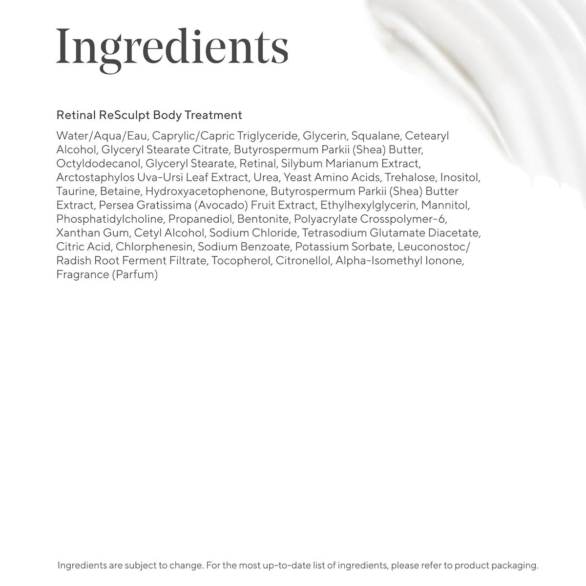 Murad Retinal ReSculpt Body Treatment – Encapsulated Retinal, Shea & Avocado Extract Body Cream to Firm, Lift, and Smooth Crepey Sagging Skin, Targeting Cellulite and Stretch Marks Nightly – 5.0 Fl Oz Avelisse