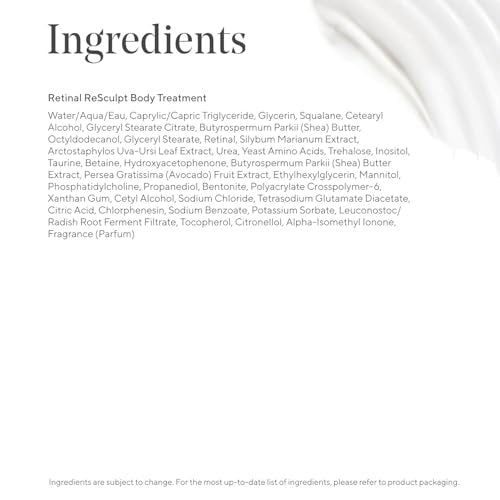 Murad Retinal ReSculpt Body Treatment – Encapsulated Retinal, Shea & Avocado Extract Body Cream to Firm, Lift, and Smooth Crepey Sagging Skin, Targeting Cellulite and Stretch Marks Nightly – 5.0 Fl Oz Avelisse