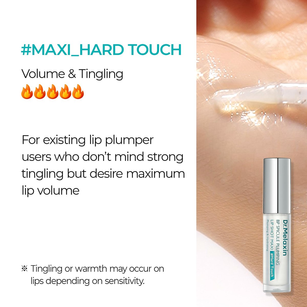 Dr.Melaxin BP Spicule Plumping Lip Shot Maxi – Microneedle Lip Plumper for Fuller Lips & Smooth Texture, Hyaluronic Acid & Peptides Avelisse