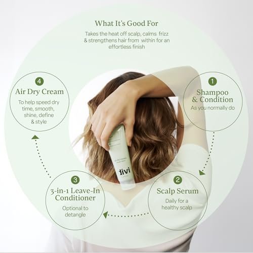 Divi Air Dry Styling Cream for Curly, Wavy & Frizzy Hair - 4 Oz Avelisse