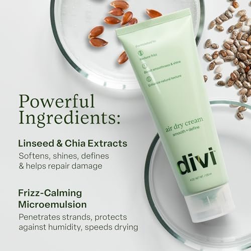 Divi Air Dry Styling Cream for Curly, Wavy & Frizzy Hair - 4 Oz Avelisse