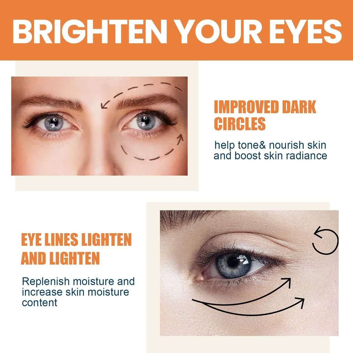 LOYOTICE Revive Glow Vitamin C Eye Balm – 3-Pack Hydrating Eye Cream Stick for Brightening, Dark Circles & Puffiness Avelisse