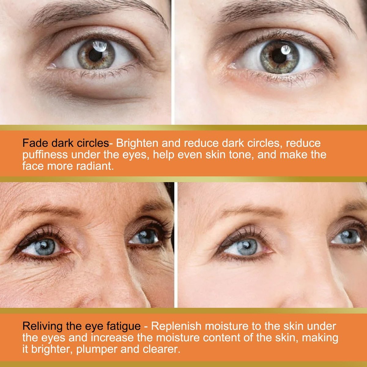 LOYOTICE Revive Glow Vitamin C Eye Balm – 3-Pack Hydrating Eye Cream Stick for Brightening, Dark Circles & Puffiness Avelisse
