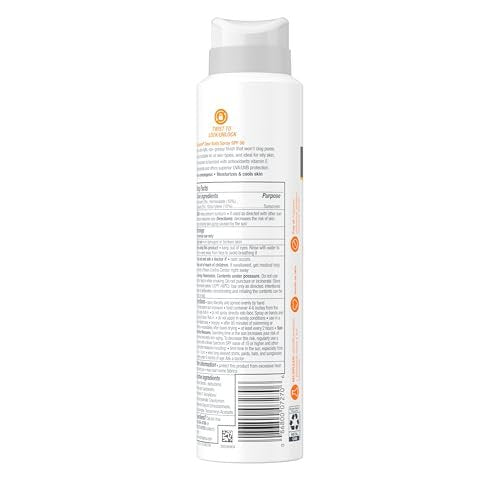Neutrogena Clear Body SPF 50 Sunscreen Spray – Broad Spectrum UVA/UVB Protection, Water-Resistant, Non-Comedogenic, Lightweight Body Sunscreen with Vitamin E & Niacinamide, 5 oz Avelisse
