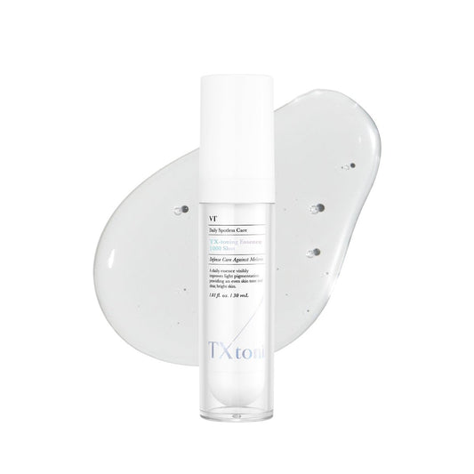 VT COSMETICS TX Toning Essence 1000 Shot - Tranexamic Acid Serum with Niacinamide & Glutathione for Radiant Glass Skin, Dark Spots, Sun Spots, Age Spots, Acne Scars - Korean Skin Care (1.01 fl. oz.) Avelisse