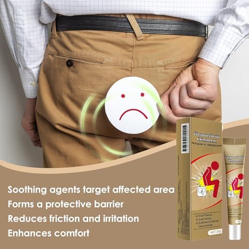Rulinal Hemorrhoid Cream – Herbal Hemorrhoid Ointment for Natural Itching & Burning Relief, External Discomfort Support for Men & Women, 20g (Pack of 2) Avelisse