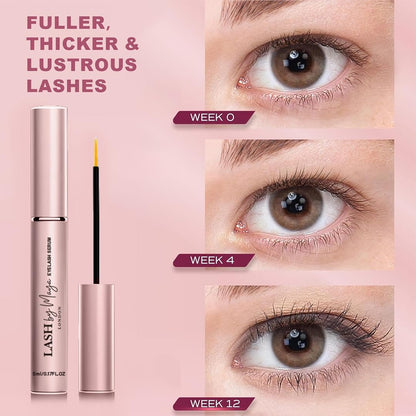 LASH by Maya LONDON Lash Growth Serum – Thicker, Fuller Natural Lashes, Cruelty Free, Made in USA (5ml) Avelisse