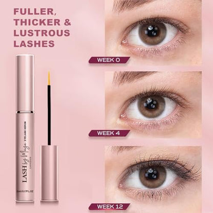 LASH by Maya LONDON Lash Growth Serum – Thicker, Fuller Natural Lashes, Cruelty Free, Made in USA (5ml) Avelisse