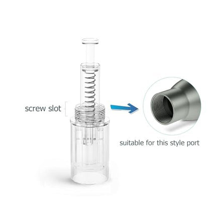 Glemme 12 Replacement 10Pcs Replacement Cartridge for Skin Care Tools - White Avelisse