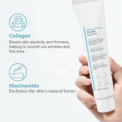 Haigou Youthful Moisturizing Cream with Centella Asiatica – Barrier Protection & Hydration for All Skin Types (2-Pack)