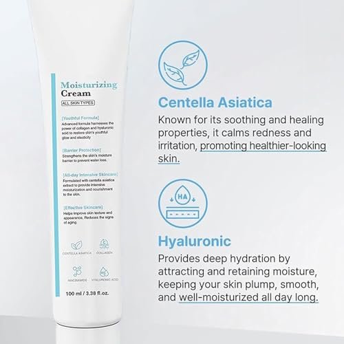 Haigou Youthful Moisturizing Cream with Centella Asiatica – Barrier Protection & Hydration for All Skin Types (2-Pack) - görsel 5