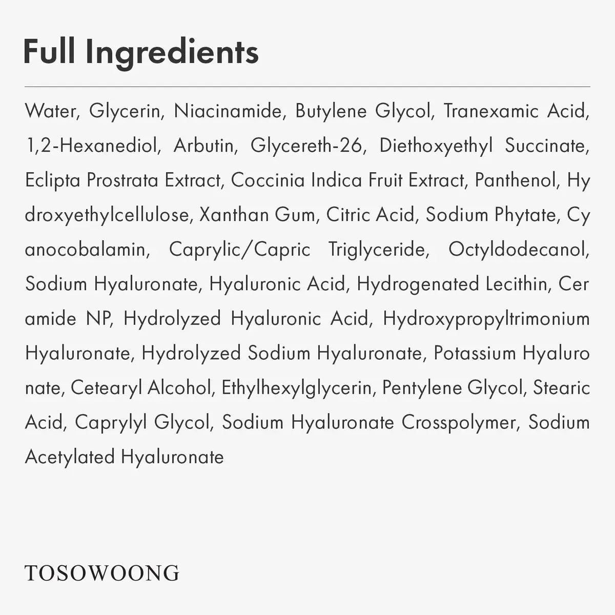 TOSOWOONG Niacinamide 10% + Tranexamic Acid 4% Serum – Brightening & Clarifying Facial Serum with Arbutin, Hyaluronic Acid, Glass Skin Effect, Korean Skincare, 1.11 fl oz Avelisse