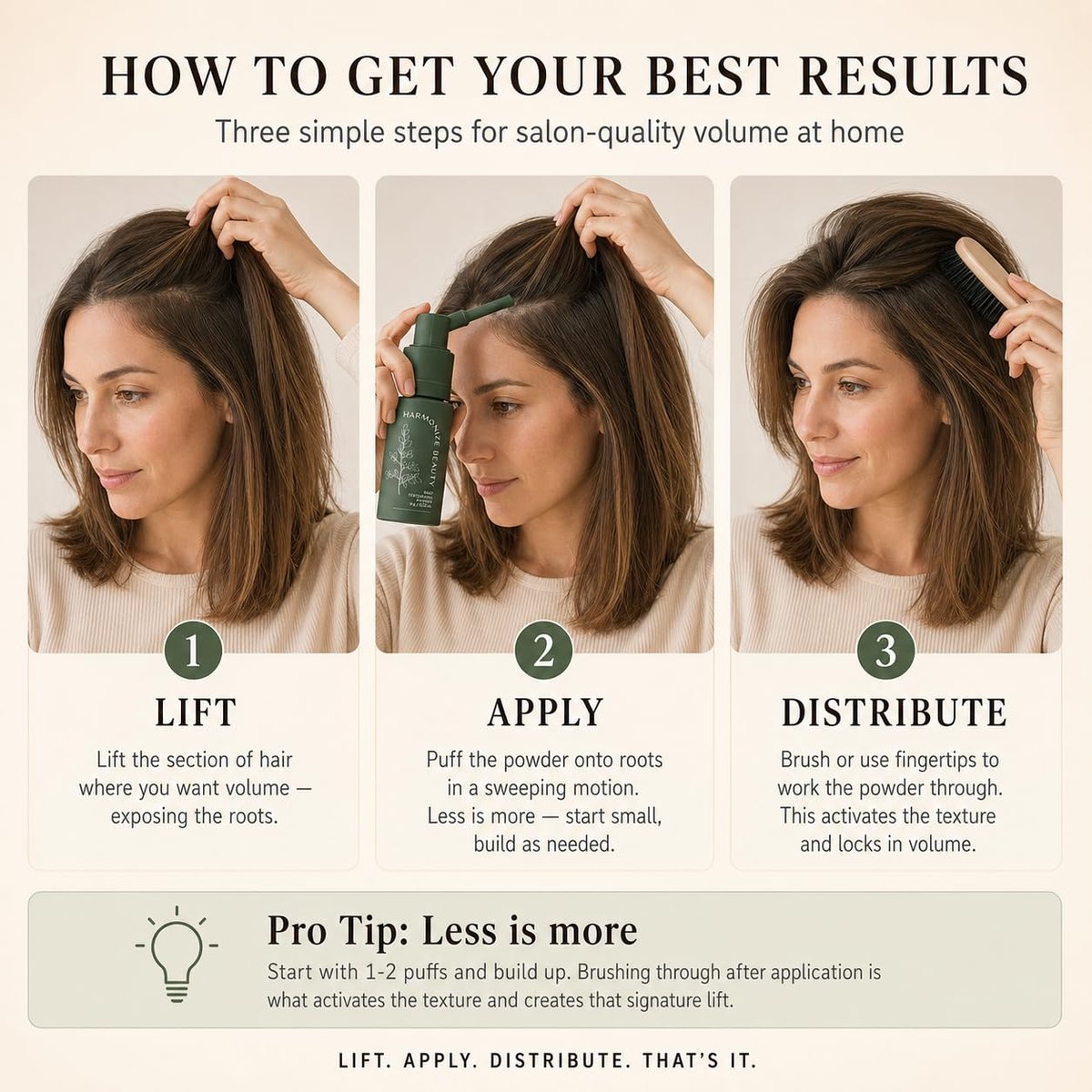Harmonize Beauty Root Texture Powder for Women – Lifts Roots & Adds Volume, Talc Free & Natural, for All Hair Types Avelisse