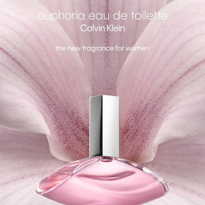 Calvin Klein Euphoria Eau de Toilette – Women's Ambery Perfume – Pink Pepper, Radiant Orchid & Vanilla Accord – Long Lasting Fragrance Avelisse