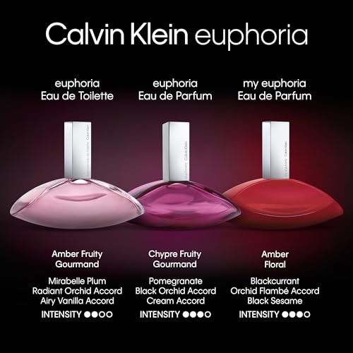 Calvin Klein Euphoria Eau de Toilette – Women's Ambery Perfume – Pink Pepper, Radiant Orchid & Vanilla Accord – Long Lasting Fragrance Avelisse