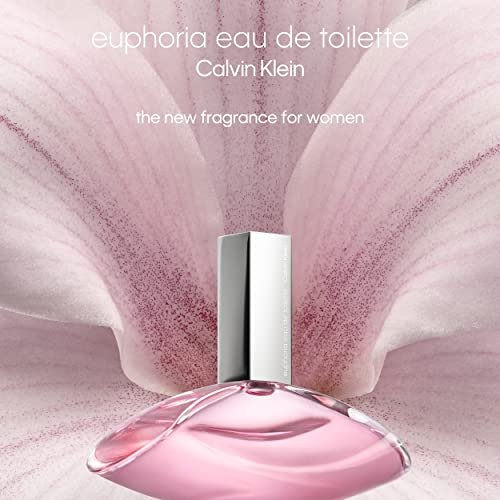 Calvin Klein Euphoria Eau de Toilette – Women's Ambery Perfume – Pink Pepper, Radiant Orchid & Vanilla Accord – Long Lasting Fragrance Avelisse