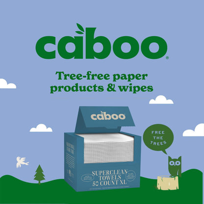 Caboo Tree Free Disposable Face Towels – 50 Soft, Lint-Free Towels | Extra-Large 10x11.5” | Gentle Alternative to Makeup Wipes & Washcloths Avelisse