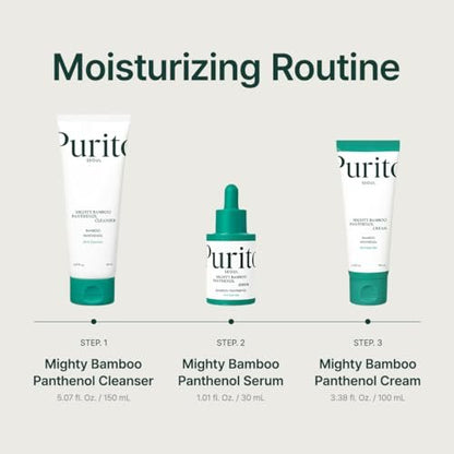 PURITO Mighty Bamboo Panthenol Serum - Deep Hydration & Moisture Barrier Repair for Glass Skin, Vegan & Cruelty-Free, 1.01 fl oz Avelisse