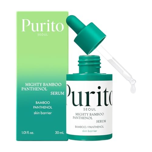 PURITO Mighty Bamboo Panthenol Serum - Deep Hydration & Moisture Barrier Repair for Glass Skin, Vegan & Cruelty-Free, 1.01 fl oz Avelisse