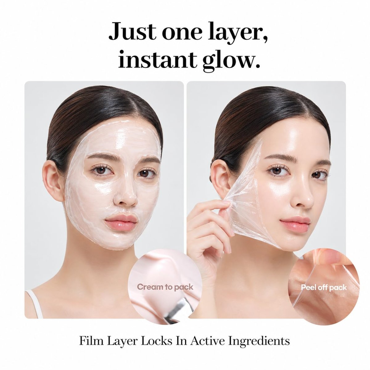 AROCELL Super Collagen Wrapping Facial Mask – Korean Peel Off Face Mask for Hydrating, Firming & Elasticity 80ml Avelisse