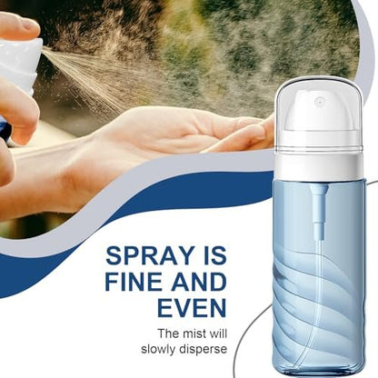 Yolaist 2 Pack 60ml Small Spray Bottles - Portable Refillable Travel Spray Bottles for Hair, Cleaning, Beauty - Fine Mist, Leak Proof - Light Blue & Light Green