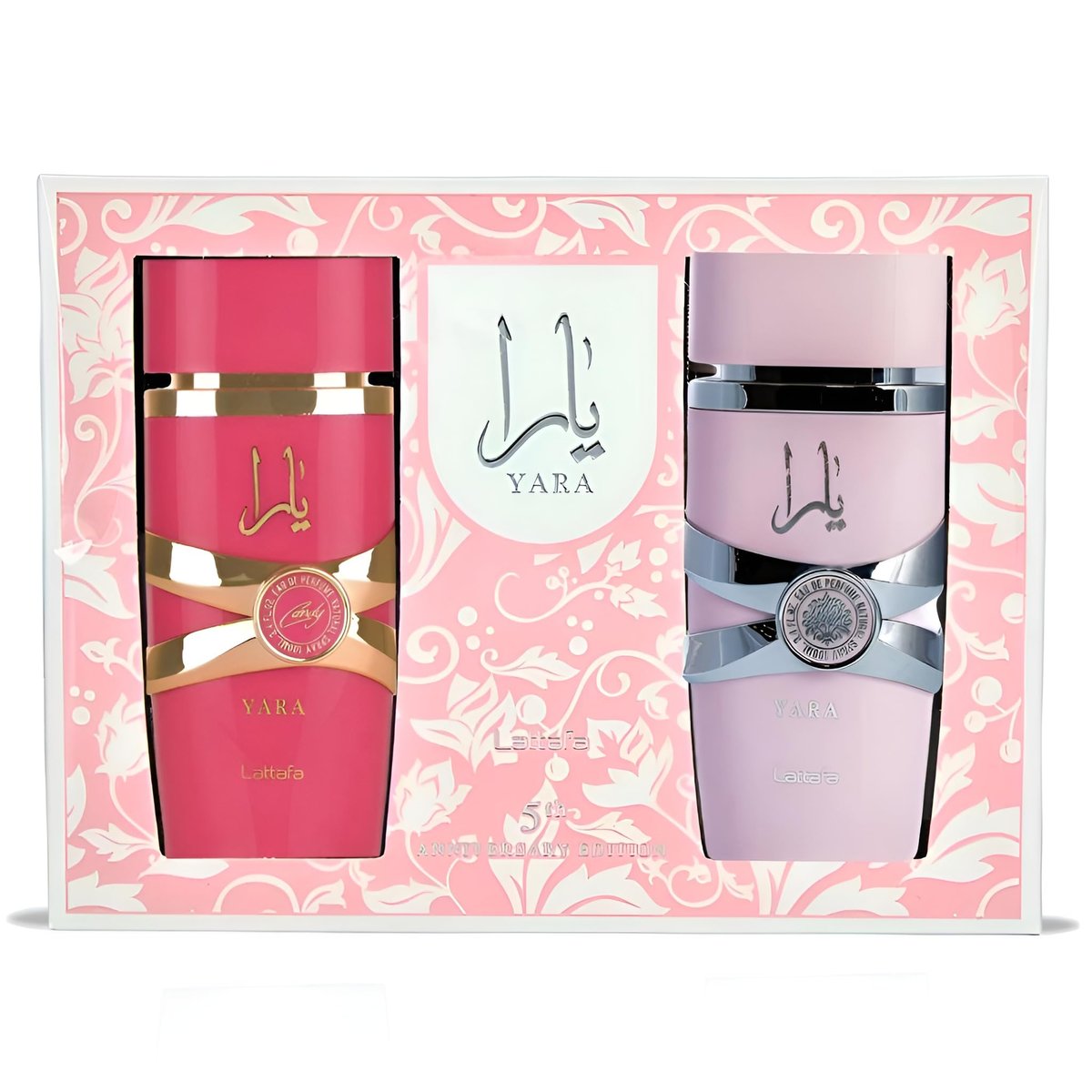 Lattafa 2 Piece Gift Set: Yara EDP 3.4 Fl Oz + Yara Candy EDP 3.4 Fl Oz Avelisse