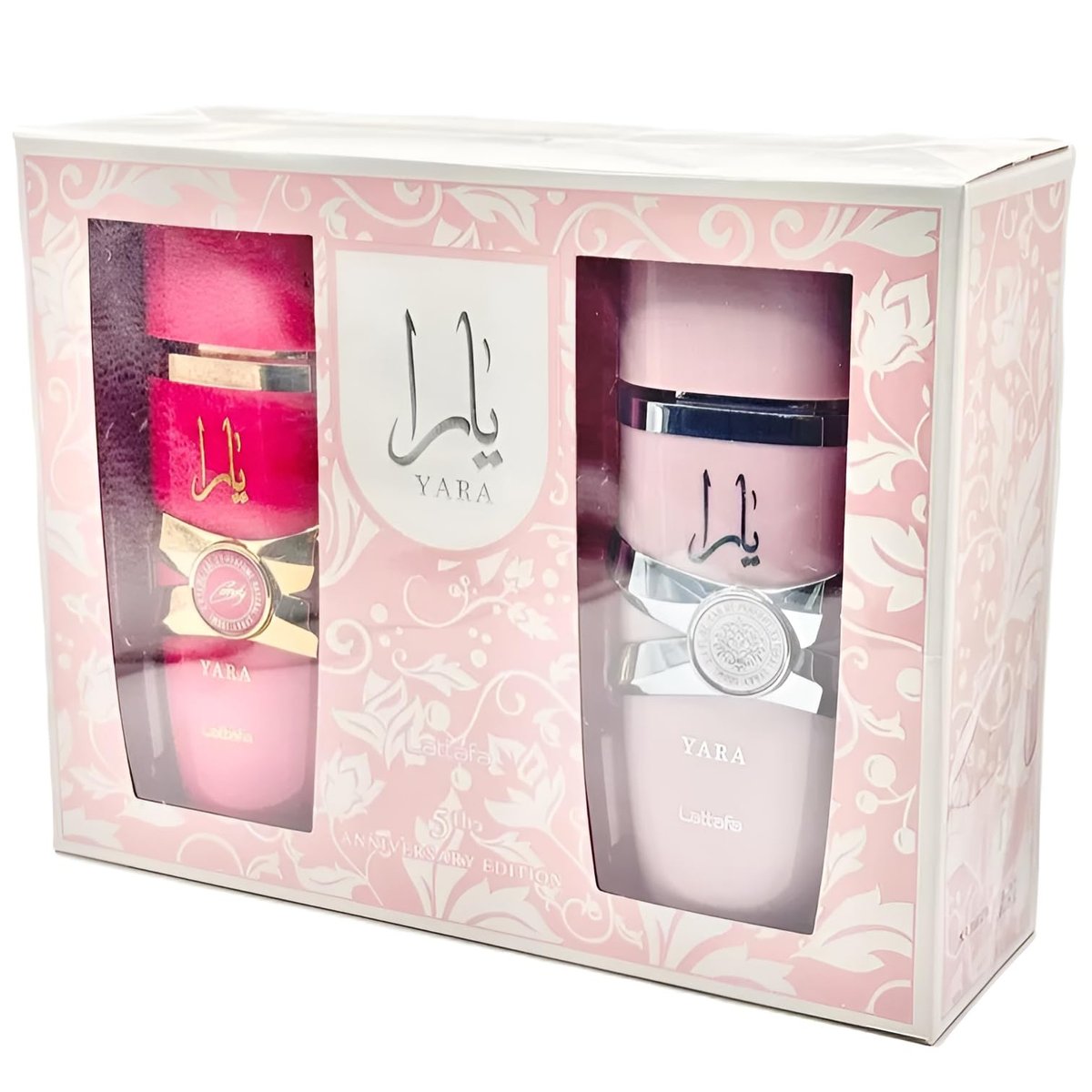 Lattafa 2 Piece Gift Set: Yara EDP 3.4 Fl Oz + Yara Candy EDP 3.4 Fl Oz Avelisse