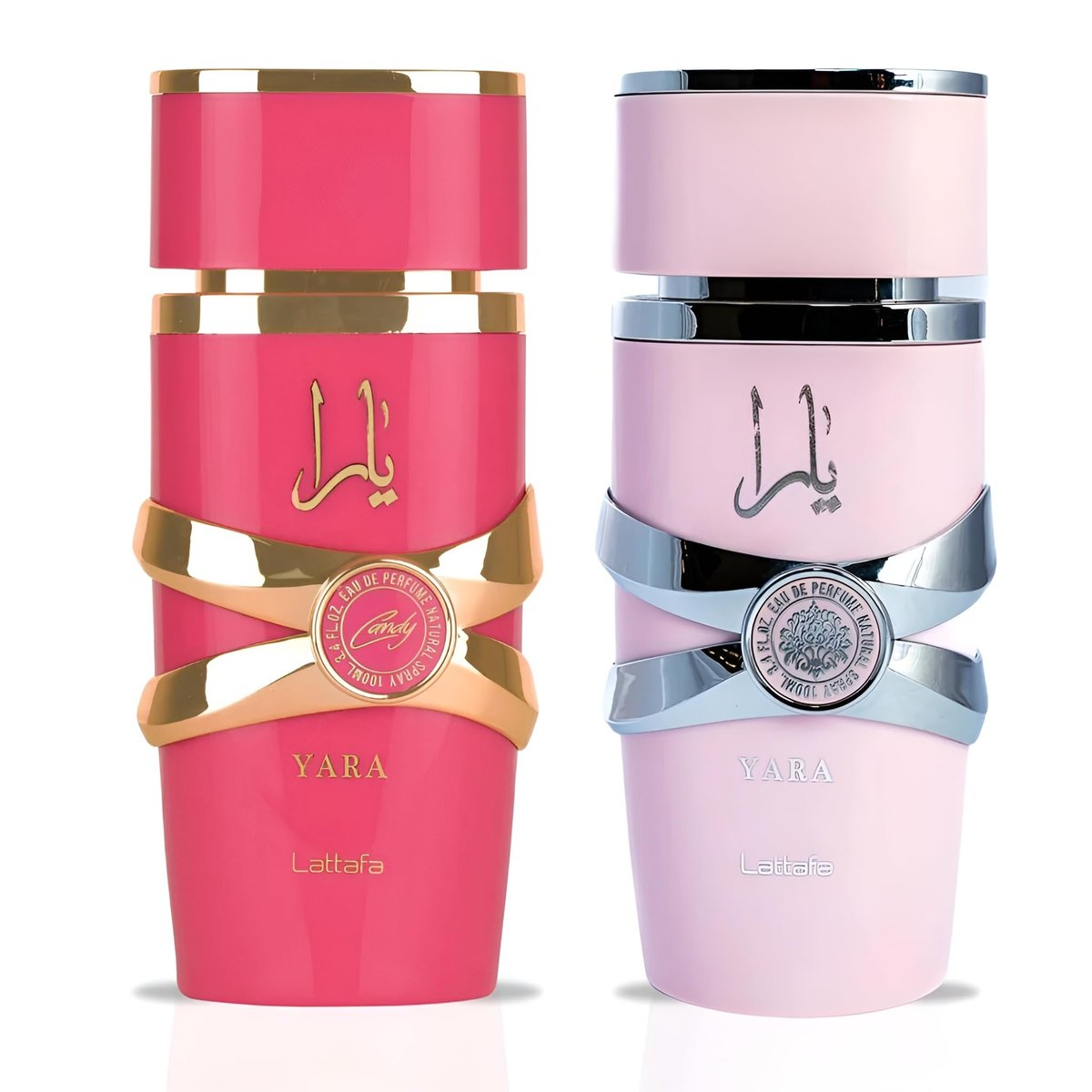 Lattafa 2 Piece Gift Set: Yara EDP 3.4 Fl Oz + Yara Candy EDP 3.4 Fl Oz Avelisse