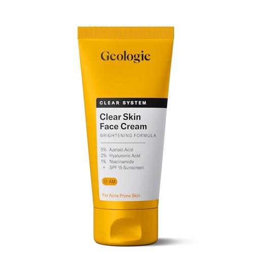 Geologie Clear Skin Face Cream with SPF15 – Daily Moisturizer for Acne-Prone Skin, Azelaic Acid, Niacinamide & Hyaluronic Acid, Lightweight & Oil-Free, 60 ML - görsel 2