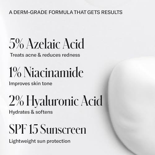 Geologie Clear Skin Face Cream with SPF15 – Daily Moisturizer for Acne-Prone Skin, Azelaic Acid, Niacinamide & Hyaluronic Acid, Lightweight & Oil-Free, 60 ML - görsel 8