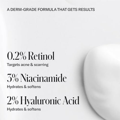 Geologie Skin Repair Moisturizer Face Cream | Clear System Retinol Resurfacing Formula | For Blemish Prone Skin with Niacinamide & Hyaluronic Acid | 60 ML