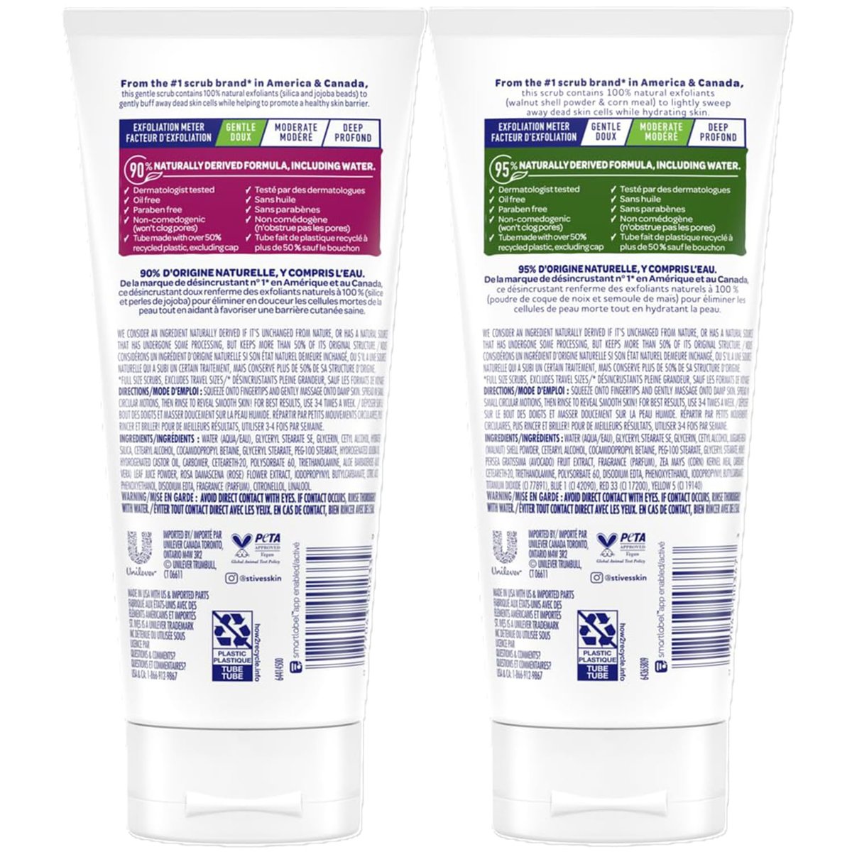 St. Ives Face Scrub Exfoliant Variety 2-Pack – Avocado & Honey + Rose Water & Aloe Vera for Balanced, Dry & Sensitive Skin Avelisse