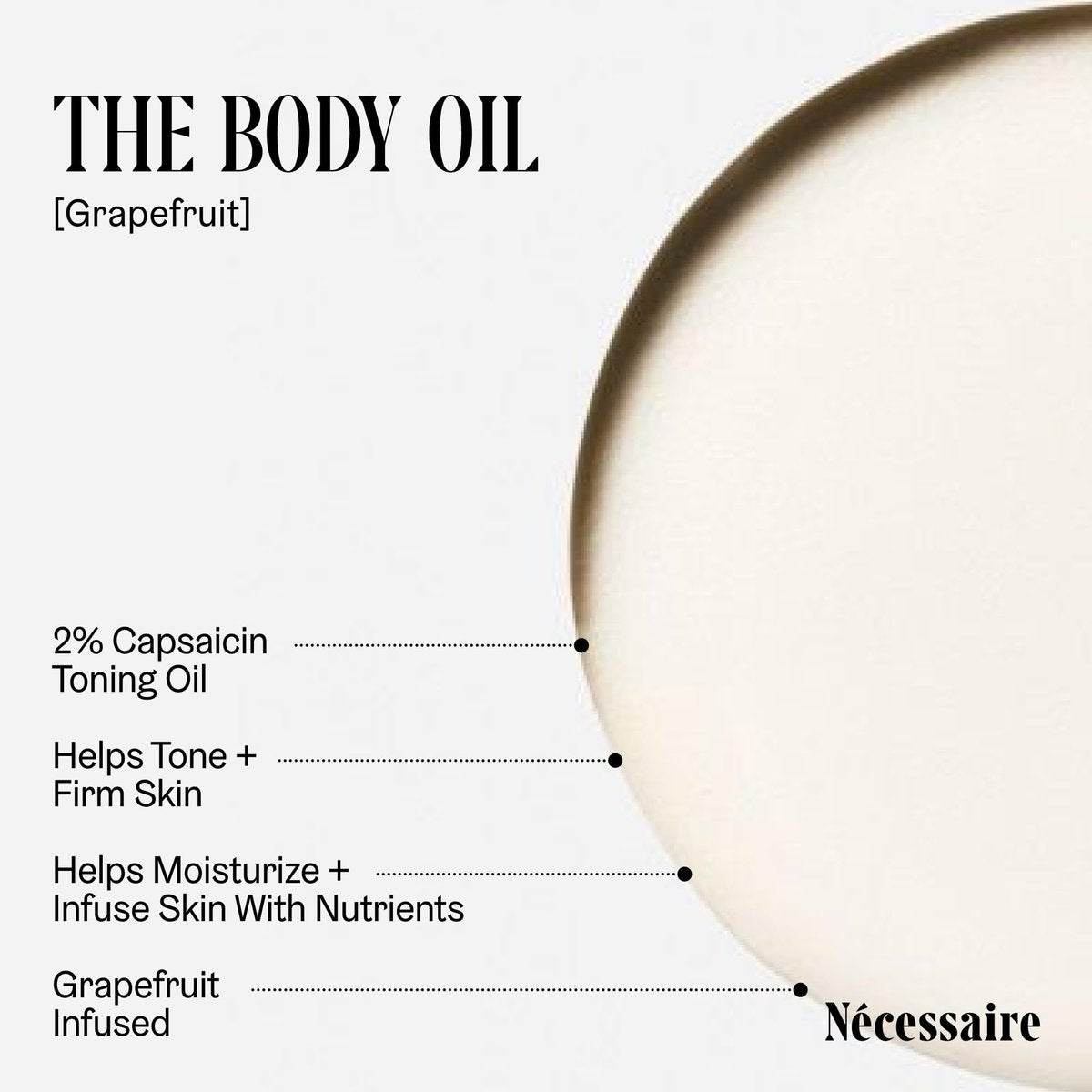 Nécessaire The Body Oil - Multi-Nutrient Treatment Oil for Radiant Skin, 5.1 fl oz Avelisse