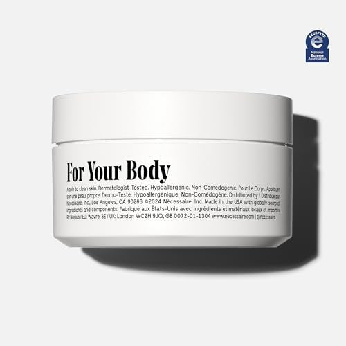Nécessaire The Body Cream - Rich Barrier Repair with 5% Niacinamide, 5 Essential Ceramides & Hyaluronic Acid, Fragrance-Free, Non-Comedogenic, 6.8 fl oz Avelisse