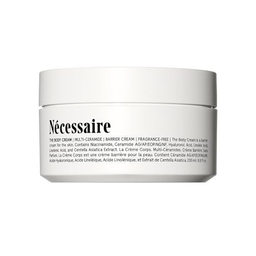 Nécessaire The Body Cream - Rich Barrier Repair with 5% Niacinamide, 5 Essential Ceramides & Hyaluronic Acid, Fragrance-Free, Non-Comedogenic, 6.8 fl oz Avelisse