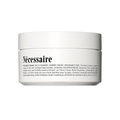 Nécessaire The Body Cream - Rich Barrier Repair with 5% Niacinamide, 5 Essential Ceramides & Hyaluronic Acid, Fragrance-Free, Non-Comedogenic, 6.8 fl oz Avelisse