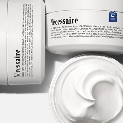 Nécessaire The Body Cream - Rich Barrier Repair with 5% Niacinamide, 5 Essential Ceramides & Hyaluronic Acid, Fragrance-Free, Non-Comedogenic, 6.8 fl oz Avelisse