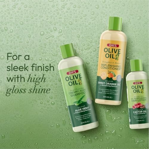 ORS Olive Oil Shampoo, Conditioner & Hair Lotion Set for Stronger, Healthier Hair – 3 Piece Kit Avelisse