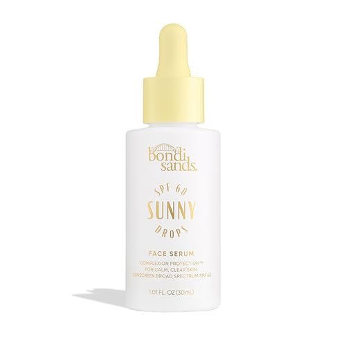 Bondi Sands Sunny Drops SPF 60 Face Serum - Hydrating & Nourishing Broad Spectrum Sunscreen, Lightweight Silky-Smooth Finish, Oil-Free, 1.01 Fl Oz Avelisse