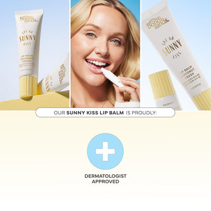 Bondi Sands Sunny Kiss SPF 60 Coconut Crush Lip Balm - Nourishing, Hydrating Broad Spectrum Sunscreen with Glossy Finish, 0.3 Oz