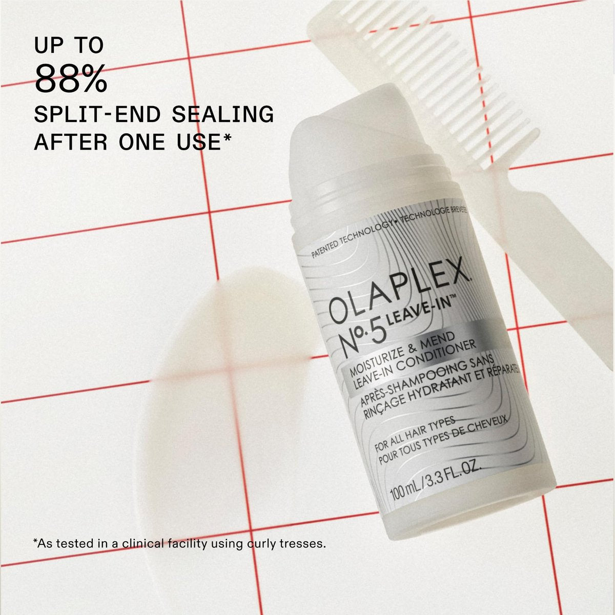 Olaplex Nº.5 Leave-In Conditioner - Moisturizes & Mends Split Ends, Reduces Breakage, Repairs Damaged Hair for All Hair Types, 3.3 Fl Oz Avelisse