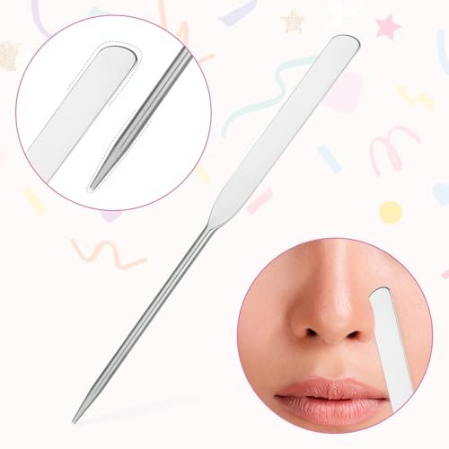 JJUNW 3-Pack Stainless Steel Makeup Spatula Set – Double-Edged Foundation Spatula for Even Application, Face Cream Applicator, and Cosmetic Mixing Tool - görsel 4
