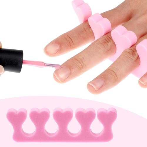 Piriuuo 12 Pack Sponge Toe Separators for Pedicure - Soft Foam Toe Spacers for Women, Flexible Toe Dividers for Nail Art & Manicure - görsel 10